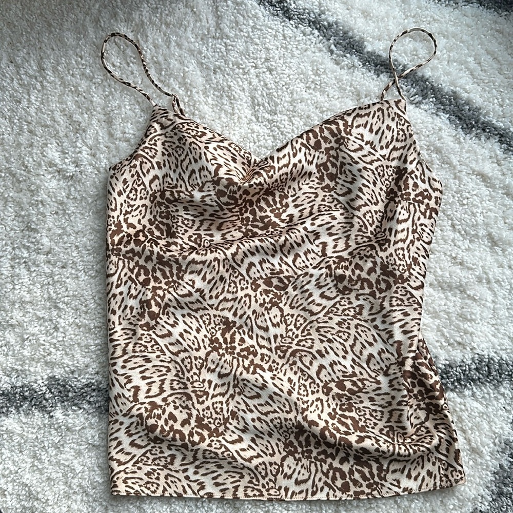 Dynamite leopard print cami